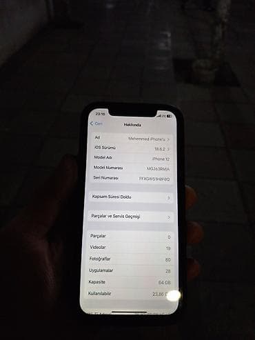 quba telfonlar: IPhone 12, Qara, Face ID — 5