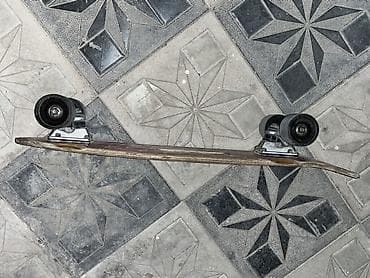 Спорт и отдых: Taxta gövdəli retro üslubda longboard/skateboard. Endirim olacaq 30 — 5