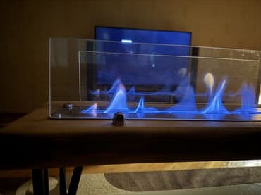 Бочки: Bioetanol kamini – masa üstü model - Materiallar: təbii massiv ağac — 4