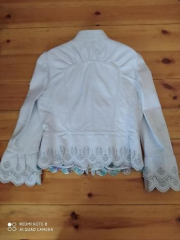 türkcə kurtka: Orijinal Roberto cavalli deri godekce,S-M razmer,cox az geyinilib,yeni — 1