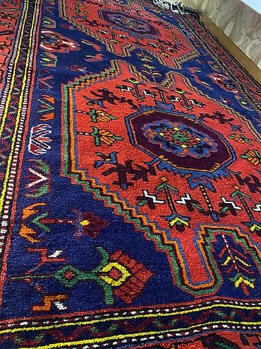 sarlar: Əl toxuması xalça yalniz divardan asilib - Material: təbii yun, qalın — 3