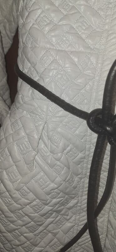 утепленные женские леггинсы: Пальто, L, цвет - Белый — 3