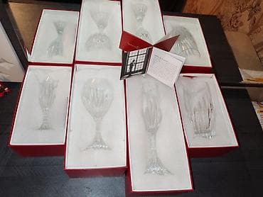 neman xrustal: Baccarat kristal bokal dəsti - Brend: Baccarat France istesali — 7