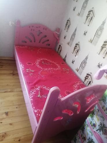 carpayi tek: Qız üçün, Çarpayı, Bazasız, Matras ilə, Siyirməsiz — 1