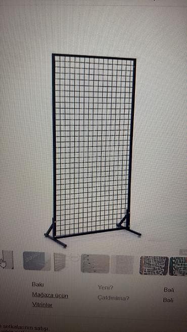 Vitrin üçün aksesuarlar: Mağaza vitrini üçün şəbəkə panel və asqı qarmaqları Məhsul təsviri: - — 2