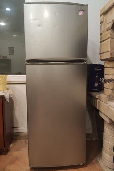 soyuducu temiri: İşlənmiş 2 qapılı Samsung Soyuducu Satılır, rəng - Boz, Dispenserli — 1