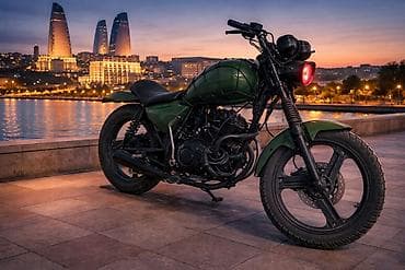 Avtomobil satışı: Kafe-reyser üslublu xüsusi yığılmış motosiklet prablemsiz 150 cc lik — 2