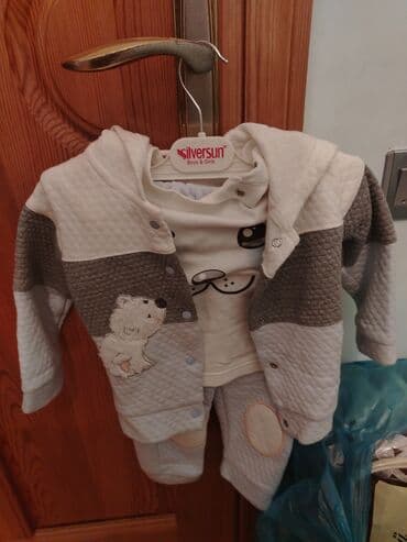 детский спортивный костюм из плащевки: Uşaq geyimləri dəsti 1) Qalın qış gödəkcəsi – tünd mavi rəngdə — 6