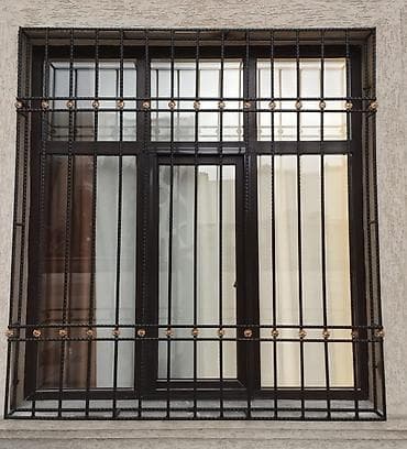 Dəmir məhəccər və pəncərə barmaqlıqları – dekorativ və təhlükəsizlik — 9