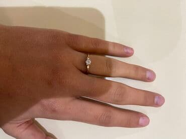 ucuz ağıllı saatlar: Nişan, Üzük, Sarı qızıl, 585 Əyar — 1