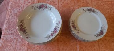 Digər süfrə qabları: Boşqablar, 6 ədədli dəst, rəng - Ağ, Farfor, Yaponiya — 1