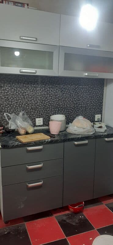 мойка шкаф для кухни: Mətbəx mebeli dəsti - Üstdən-aşağı modul quruluş: asma şkaflar və alt — 4