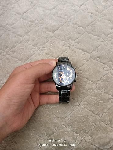 g shock saat: GENEVA kişi qol saatı - Korpus: metal, dairəvi - Rəng: tünd — 4