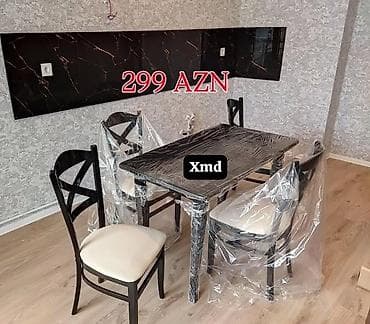 Kvadrat masa, Mətbəx üçün, 4 nəfər, Açılmayan, Zəmanətli