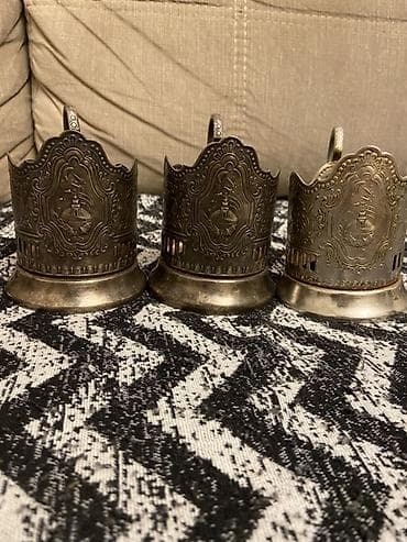 maca cayı: Məhsul: Metal stəkanaltı (podstakannik) dəsti – 3 ədəd Təsvir: - — 1