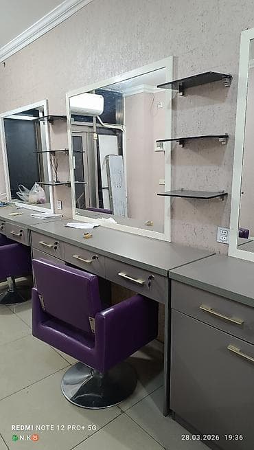 mebel tutacaqlari: Gözəllik salonu üçün tam avadanlıq paketi - Vizaj/saç kəsmə postları — 1