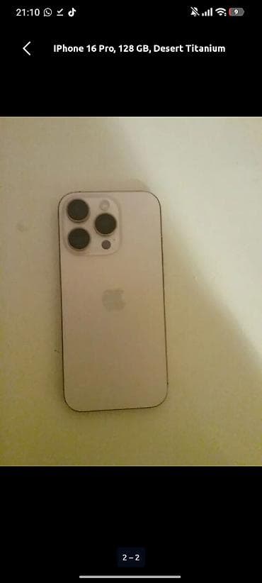 iphone 5c: IPhone 16 Pro, 128 GB, Desert Titanium, Face ID — 3