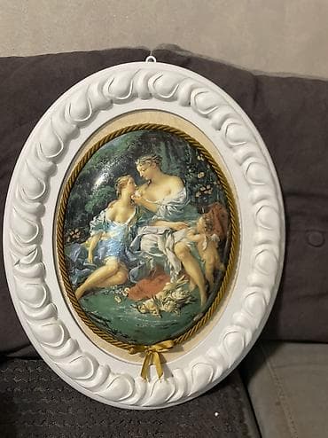 xina dekoru: Картина Франсуа Буще рама была в золотом цвете её окрасили в белый — 1