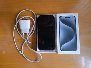 panasonic mini ats: IPhone 15 Pro, 128 GB, Blue Titanium, Face ID — 3