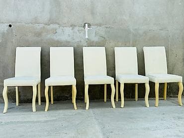 Ev və bağ: Qonaq otağı üçün, İşlənmiş, Qatlanmayan, rəng - Ağ Stul — 2