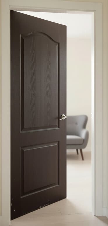 купить дверь межкомнатную: Qapı – taxta kompozit, qəhvəyi rəng, klassik panel dizaynı - — 1