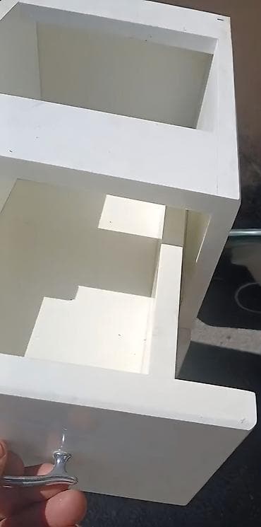 ucuz kasa: Ağ rəngli vanna otağı mebel dəsti - Material: MDF/laminat əsaslı — 4