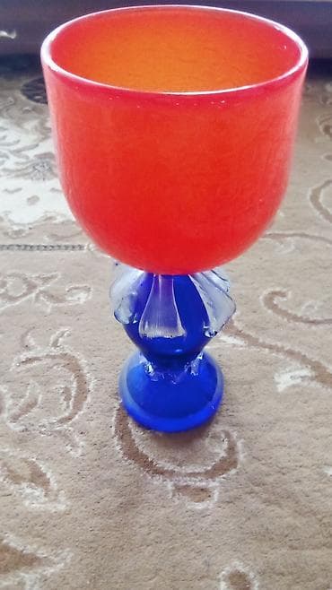 kasdum sekilleri: Qədəhlər, rəng - Narıncı, Şüşə, 1 əd — 1