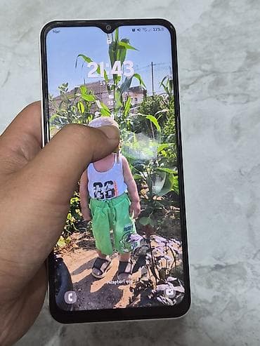 telefon samsunq: Samsung Galaxy A32, 128 GB, rəng - Ağ, Barmaq izi — 3