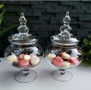 Кухонные принадлежности: Konfet qabı
Türkiye istehsalı
Material:şüşe — 2