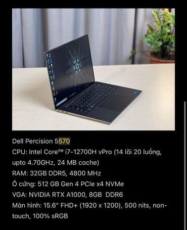 dell 630: İşlənmiş Dell Precision, 15.6 ", Intel Core i9, 1 TB, Ünvandan götürmə, Ödənişli çatdırılma, Rayonlara çatdırılma — 4