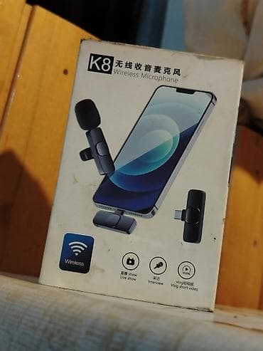 İşlənmiş Simsiz (Bluetooth) Mikrofon Ödənişli çatdırılma