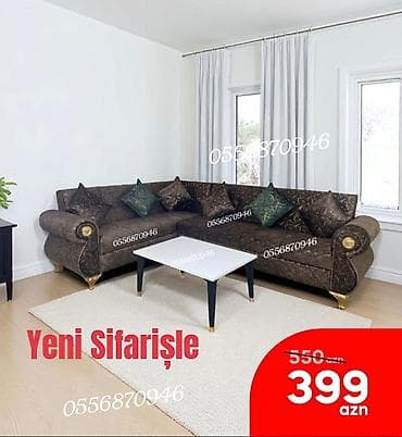 yeni ramana: Künc divan, Yeni, Açılmayan, Bazasız, Parça, Şəhərdaxili pulsuz çatdırılma — 1