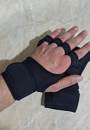 Перчатки: Fitness/Qimət məşqləri üçün barmaq uclu idman əlcəkləri (1 cüt) - — 2