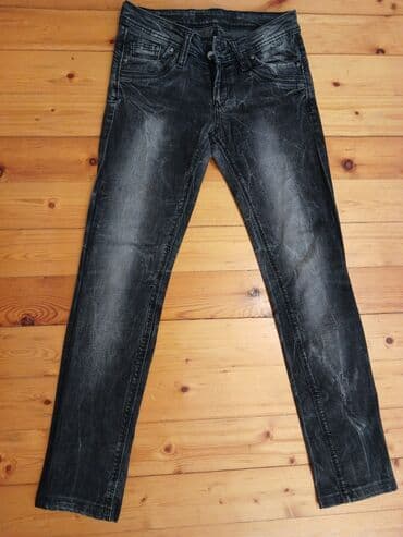 oversize şalvar: Джинсы, Zara, S (EU 36), цвет - Черный — 1