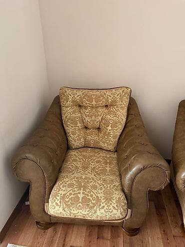 alize puffy: Klassik salon mebel dəsti – 2 kreslo + TV stendi 2 ədəd klassik — 2