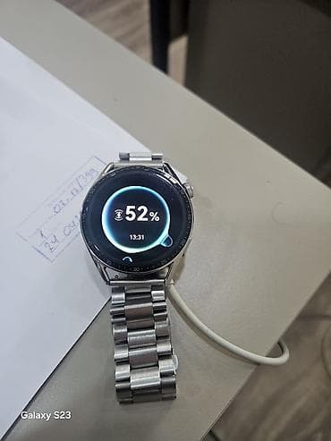 saat azerbaycan: Smart saat – paslanmayan poladdan klassik dairəvi korpus və metal — 8