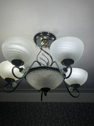 çat şüşə: Çılçıraq, 5 lampa, Şüşə — 4