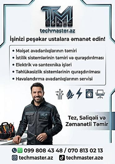 Soyuducu təmiri: Techmaster.az – peşəkar ustalarla kompleks texniki xidmət Xidmət — 1