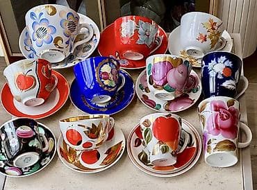 keks qablari: Çay dəsti — 9