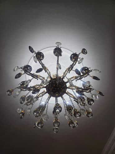 Bağ işıqları: Çılçıraq, 10 və daha çox lampa, Metal — 3