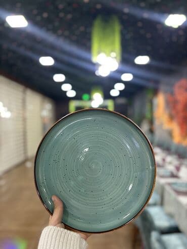 Mətbəx aksesuarları: Boşqablar, 1 əd, rəng - Yaşıl, Keramika — 4
