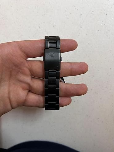 Смарт браслеты: Наручные часы, Rolex, цвет - Черный — 2