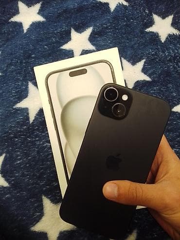 iphon 6 plus: IPhone 15 Plus, 256 GB, Qara, Qırıq — 3