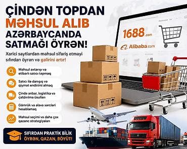 Обучение, курсы: Xaricdən məhsul alıb Azərbaycanda satmaq istəyirsən? 🇨🇳📦 Bir çox — 1