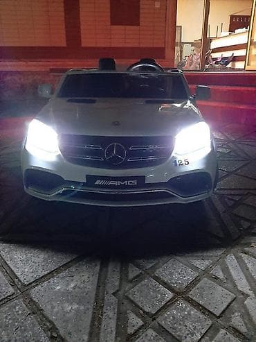 Uşaq elektrikli maşın – Mercedes-Benz GLS63 AMG stili, ağ rəng — 5