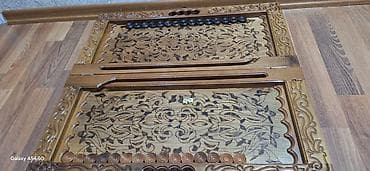 idman canta: Taxta nərd dəsti - Material: bərk ağac (laklı səth), iki tərəfli — 3