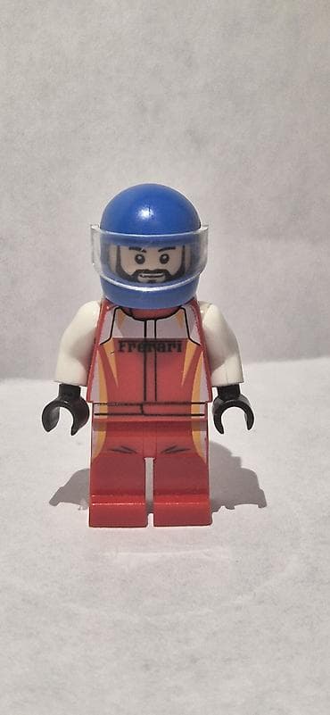 Velosiped ehtiyyat hissələri: LEGO minifiqur – Ferrari yarış sürücüsü - Tema: Avtoyürüş/Ferrari - — 1
