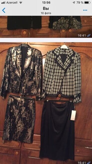 nişan dekor: Palto, 6XL, rəng - Qara — 8