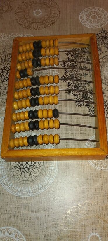 taxta maşın: Məhsul: Taxta çör-çöplü hesab maşı (abak) - Material: Möhkəm taxta — 1