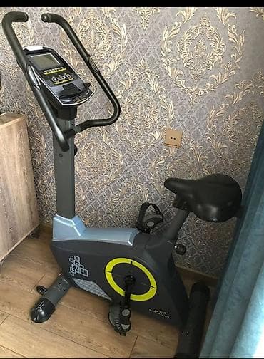 Oturacaqlı, qollu və elektron displeyli Oxizon velotrenajoru. Evdə